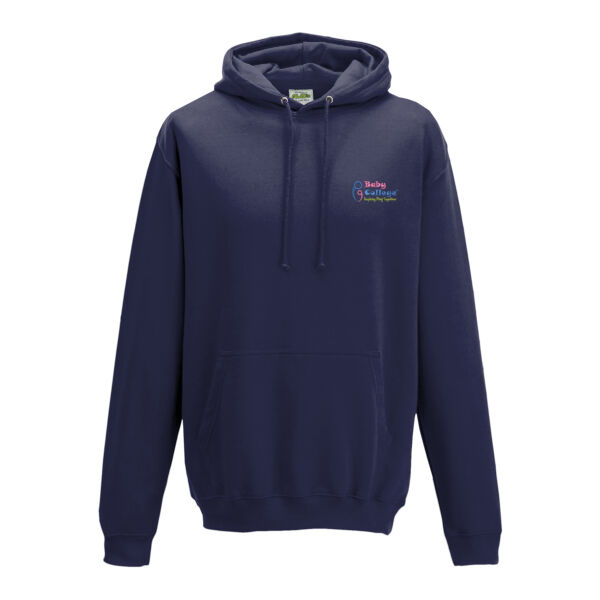 Adult Hoodie embroidered logo plain back Thumbnail